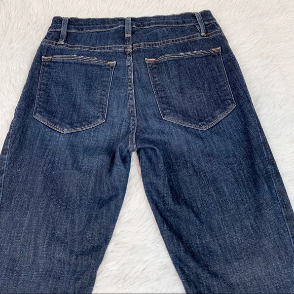 Frame Denim Le High Skinny Side Step Jeans, Harway high waisted dark wash - Picture 12 of 14